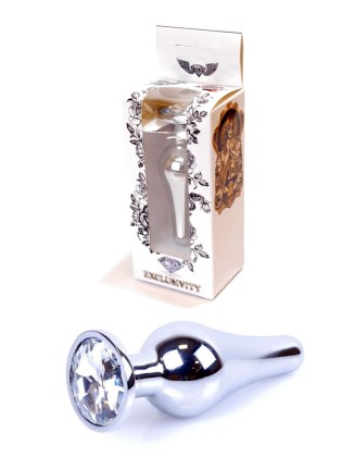 Jewellery Silver BUTT PLUG- Clear- 64 00075-1